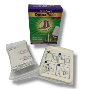 BodyPure Detox All Natural Foot Pads Pack of 10 Double Distilled Bamboo Vinegar